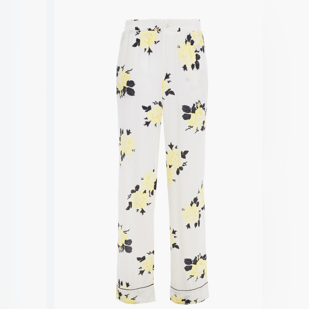 GANNI
Floral-print crepe straight-leg pants